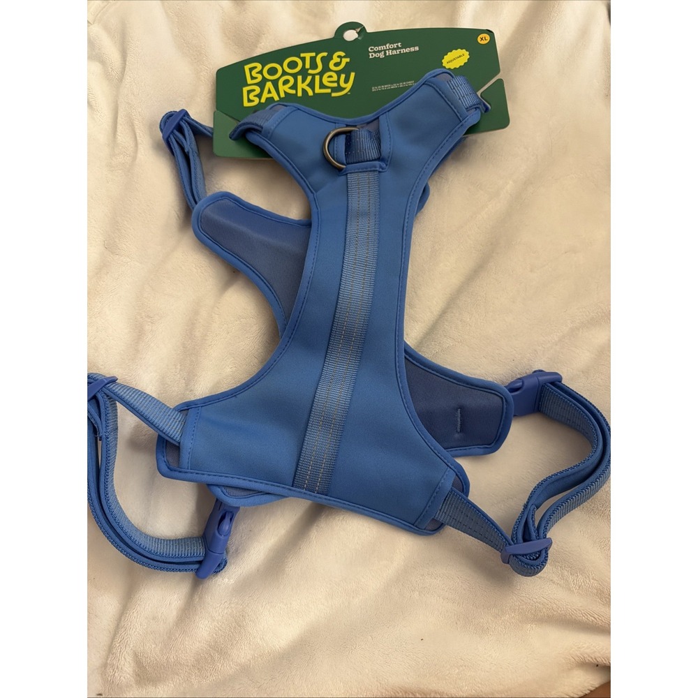 Boots & Barkley Reflective Adjustable Comfort Dog Harness - XL - Blue